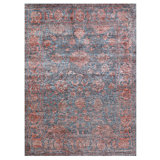 Blue Transitional Wool Rug - 7'10" x 10'1"