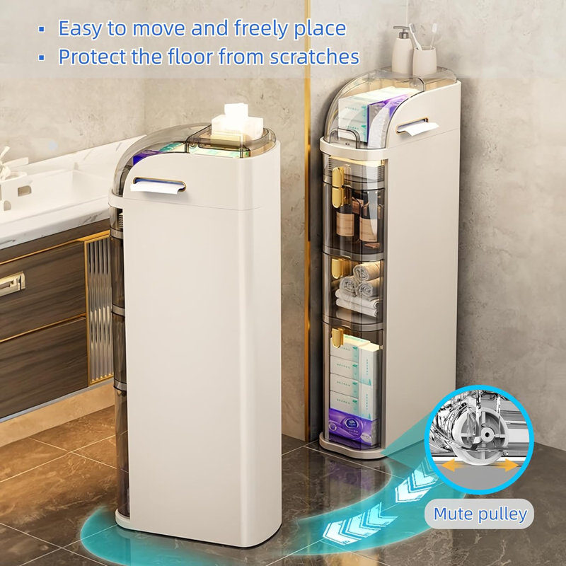 Armoire de rangement pour salle de bain 4 niveaux
