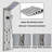 43.7'' Shower Panel with Fixed Shower Head