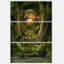 Green Paradise Tunnel - Multipanel Modern Landscape, art mural en métal