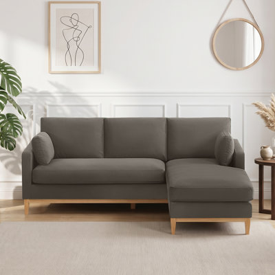 Upholstered L-Shaped Sectional Sofa