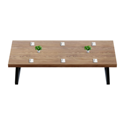 8-Person Modern Solid Wood Conference Table