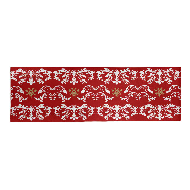 Tapis de couloir rouge