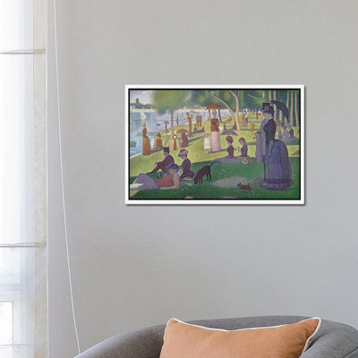 Sunday Afternoon On The Island Of La Grande Jatte, 1884-86 by Georges Seurat - Painting on Canvas