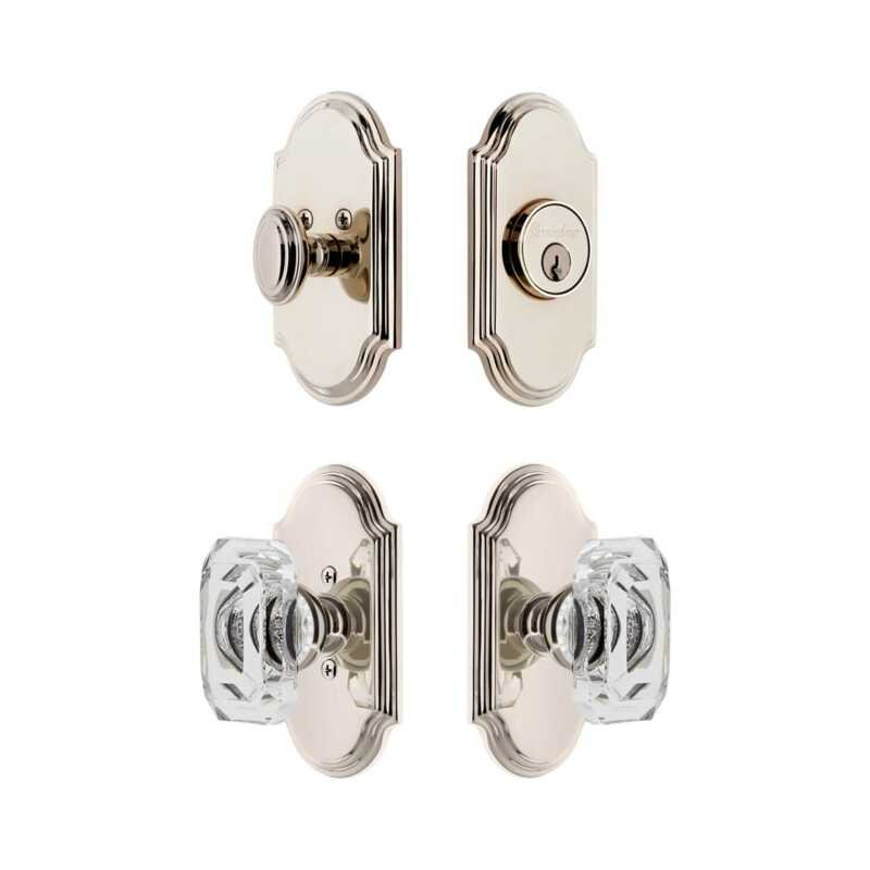 Ensemble de portes d'entrée Grandeur Arc, 2.375", Nickel poli