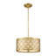 Luminaire suspendu tambour 2 lumières Jaxon