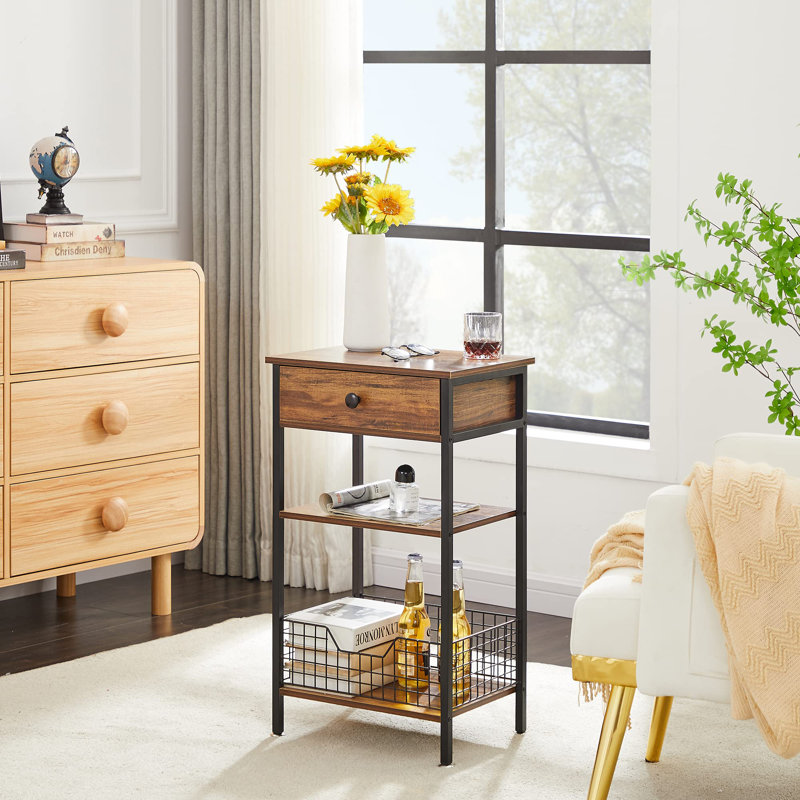 Table de bout latérale haute avec rangement Lagretta, 1