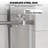 Shower Door, 56-60" W × 76" H Frameless Sliding Shower Door,Waterproof Glass Shower Door-103284531