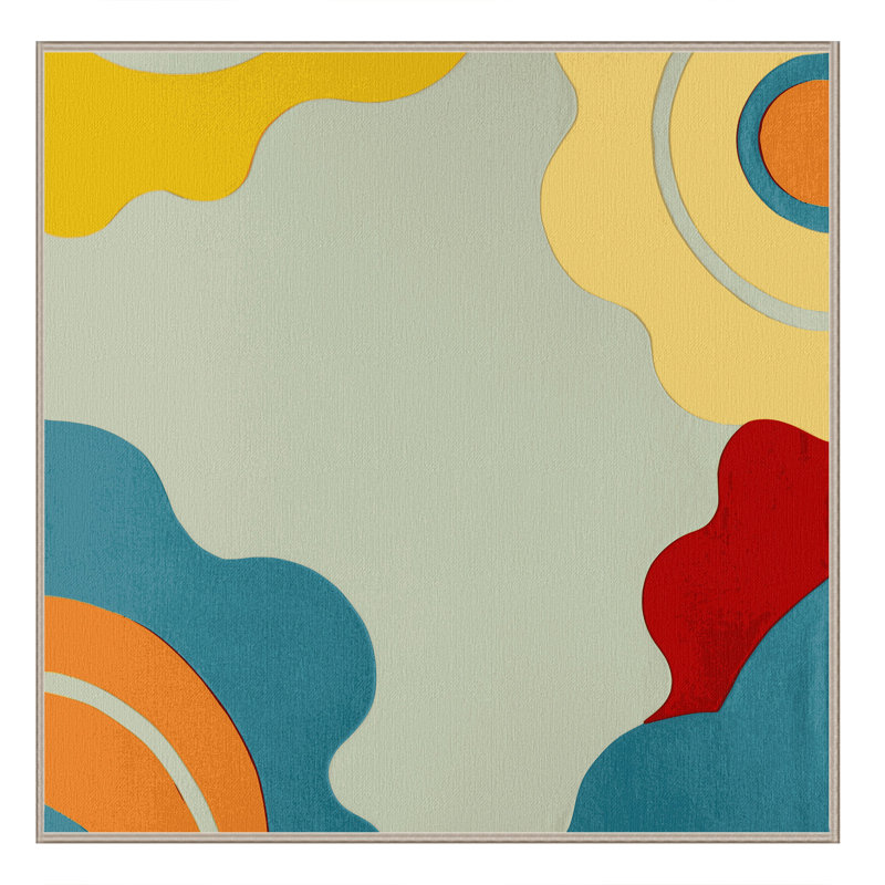 Zesty Wave Rug, Square 4'
