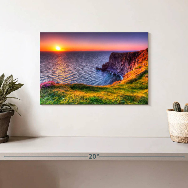 Gillard Cliff Of Moher Sundown, H 8 po x l 12 po