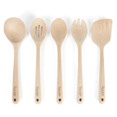 Ensemble de 5 cuillères à cuisson en bois Sur La Table Essentials
