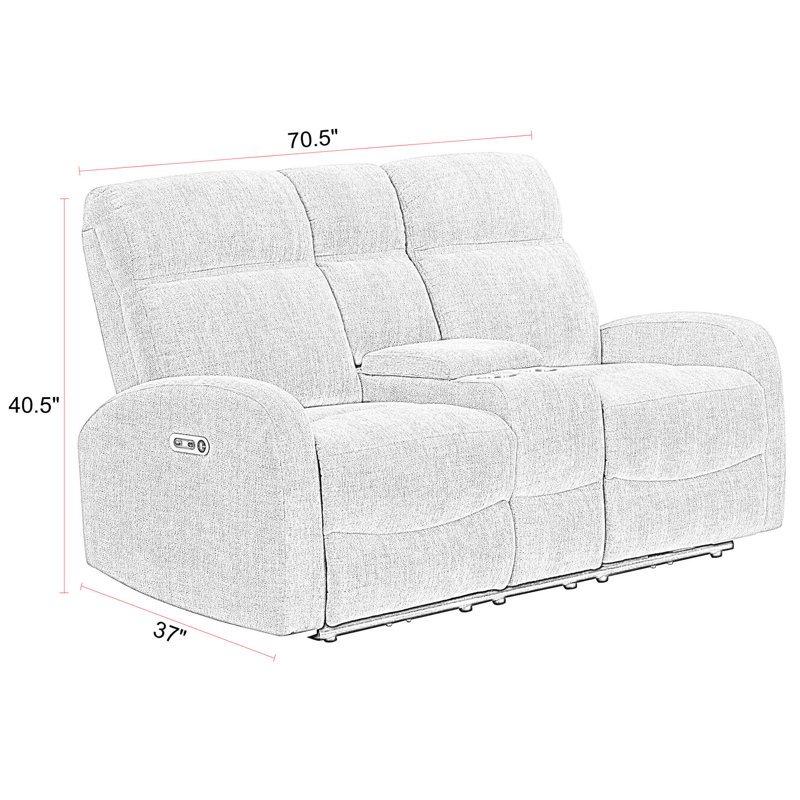 Causeuse et fauteuil inclinable électrique Rosamund