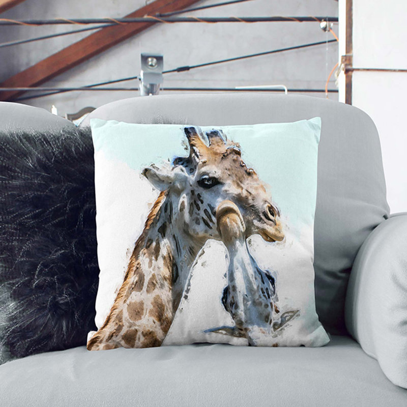 Square Throw Cushion, 55cm H x 55cm W x 20cm D