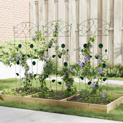 110.5cm H x 42.5cm W Steel Border Fencing