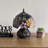 Standwood Tiffany Mini Table Lamp Red Orange Stained Glass Rose Flowers LED Bulb  Included  8"W*8"D*12"H