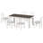 7-Piece Wooden Dining Table Set Mutifunctional Extendable Table With 12" Leaf And 2 Drawers, 6 Dining Chairs With Soft Cushion-1953925451