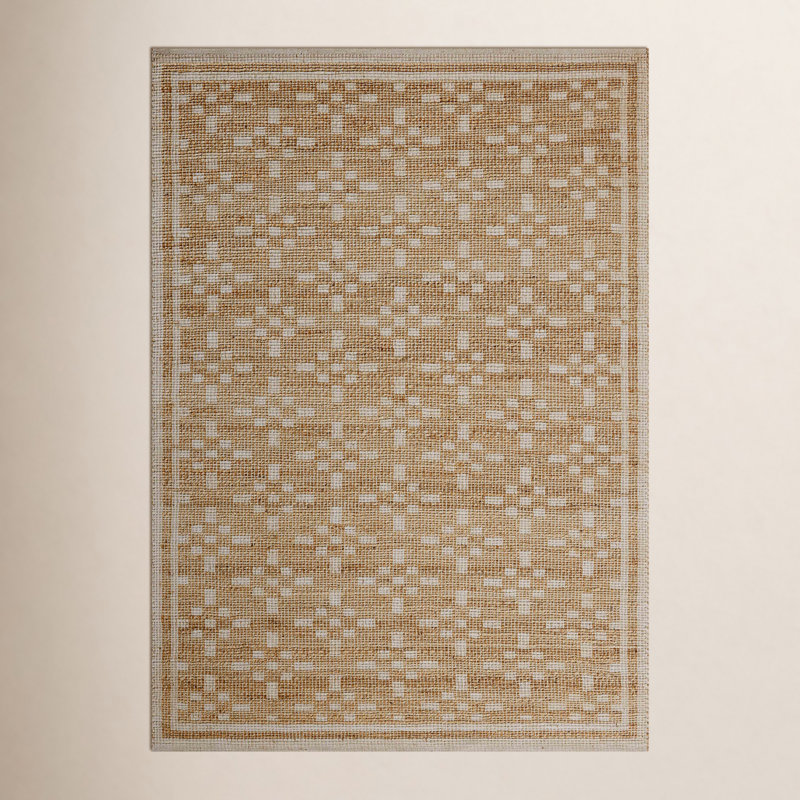 Judy Natural / Ivory Area Rug, Rectangle 5' x 7'6"
