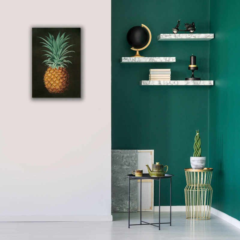  «Vintage Pineapple 2» par Wild Apple Portfolio, art mural sur toile, 18 po x 26 po, H 26 po x l 18 po