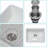 Ceramic  24 Inch Kitchen Single Bowl Farmhouse Sink Rectangular Vessel Sink