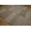Tapis beige / gris en laine noué à la main de conception unique 9 pi x 12 pi