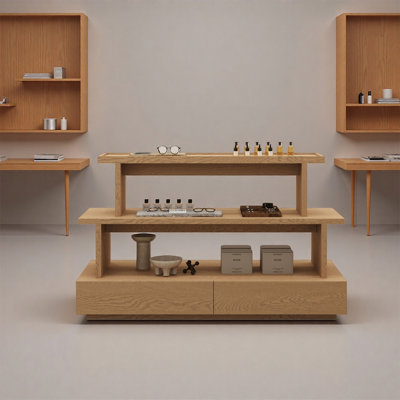 Wooden Tiered Retail Display Table