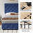 Full  Size Bed Frame with 4 Storage Drawers and Headboard, Linen Upholstered Full Platform Bed Frame, Diamond Stitched Button Tufted, Easy Assemble, Noise-Free & No Box Spring Needed-1590924051-1590924048