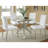 Isolde Chrome 41-inch Dining Table