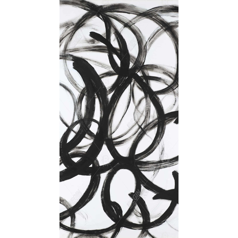 Abstract curly lines - 15.75"x31.50" Desk mat