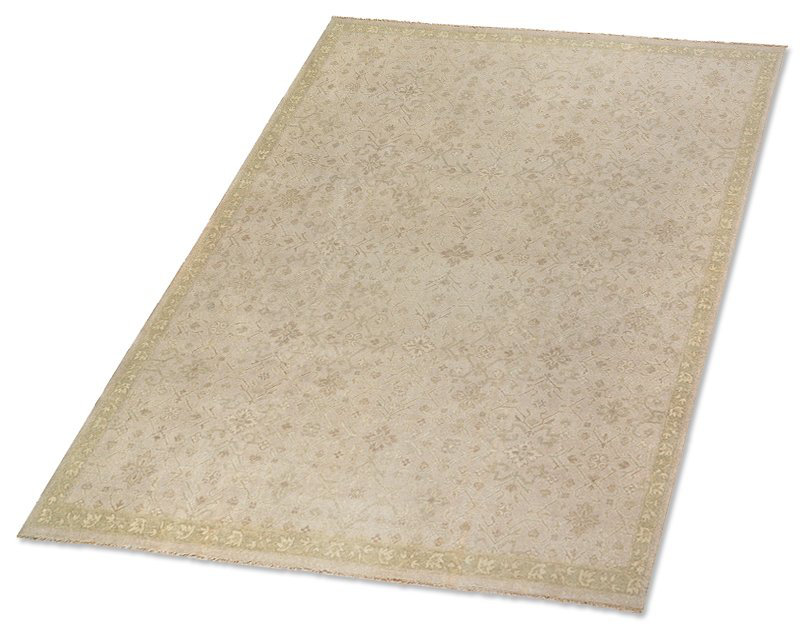 Surhabi Wool Oriental Area Rug in Beige/Taupe/Neutral, Rectangle 8' x 10'