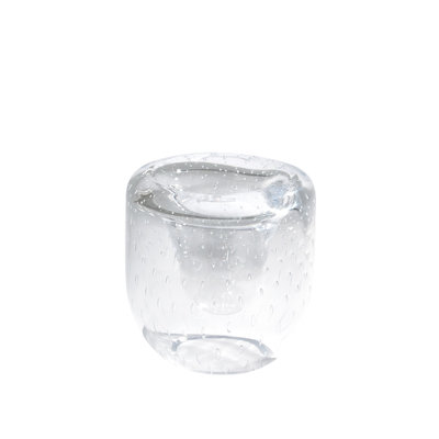 Double Take Vase-Clear Seeded-Tall
