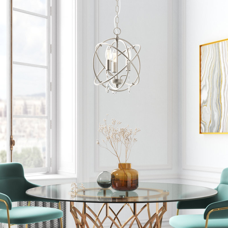 Laclair 3 - Light Pendant, 14.25" H x 12.625" W x 12.625" D, English Bronze