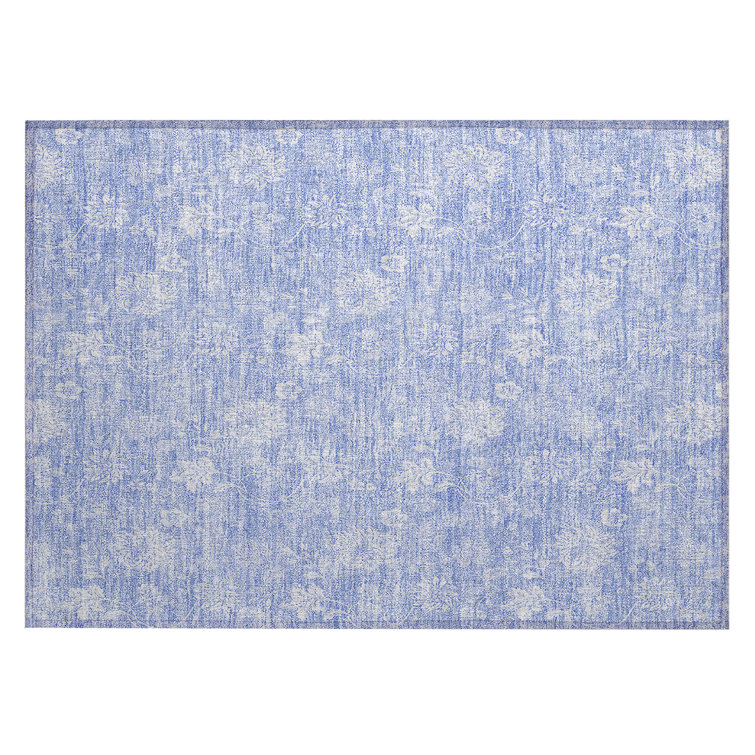 Myqueal Washable Floral Indoor / Outdoor Rug