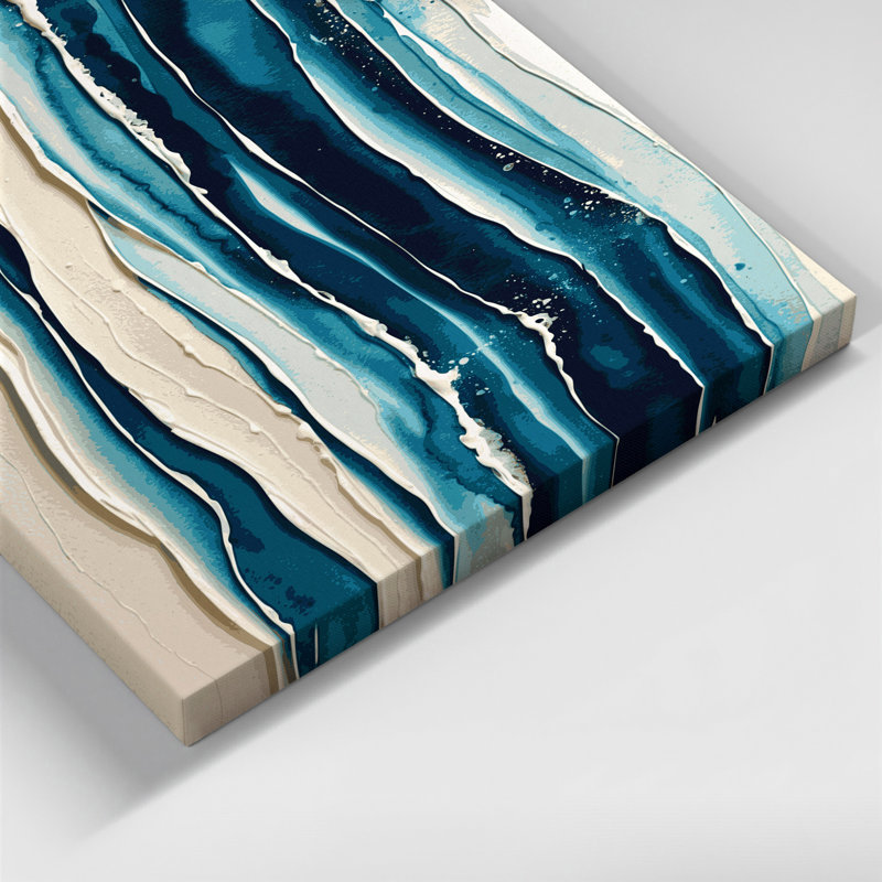 Art mural sur toile DiagonalStripes, H 24 po x l 36 po