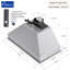 Awoco 36" 800 CFM Ducted (Vented) Insert Range Hood In Stainless Steel With Voice/Gesture/Touch Control