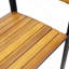 Chaise en bois et métal