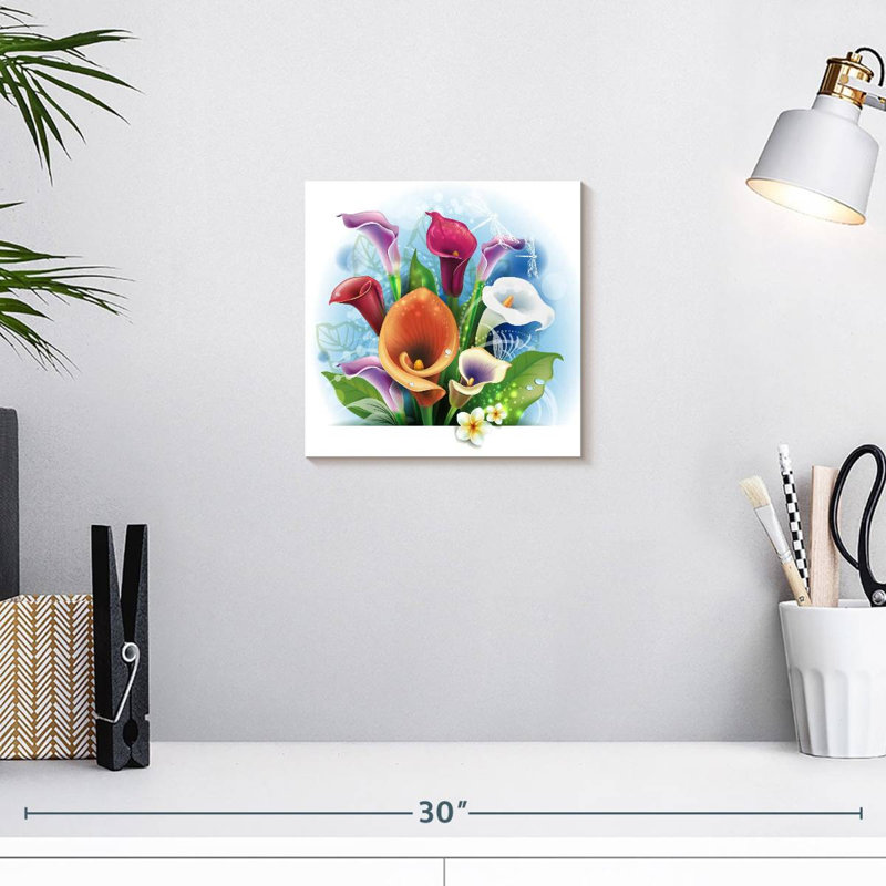 Bouquet de lys Calla Harnek, H 10 po x l 10 po