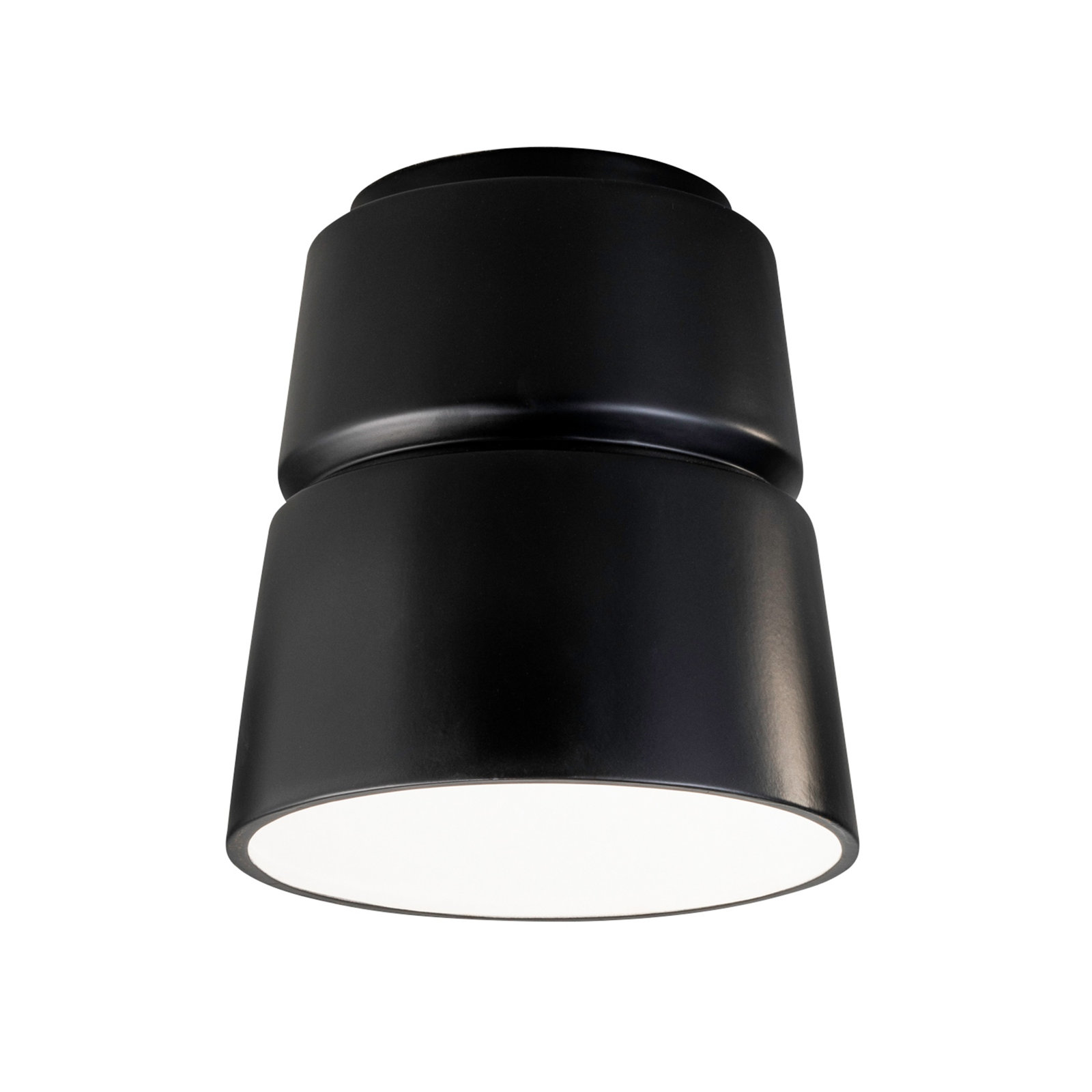 Logan 8" Single Light Flush Mount, Carbon Matte Black, LED (Integrated)