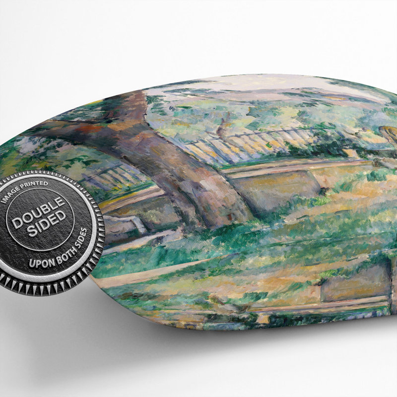 Pool At Jas De Bouffan By Paul Cezanne Square Throw Cushion, 55cm H x 55cm W x 20cm D