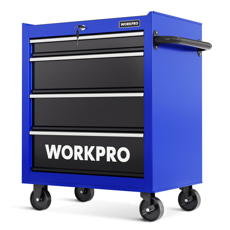 4-Drawer Tool Chest, 26-Inch Rolling Metal Tool Storage Cabinet with Casters,450 lbs Load Capacity