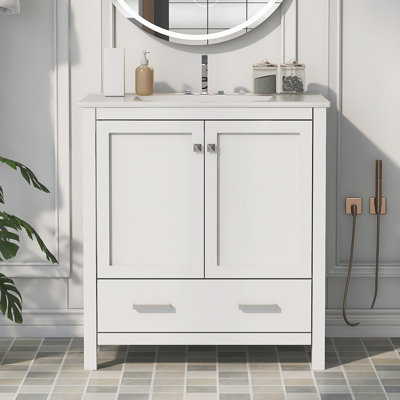 Meuble-lavabo simple avec plateau Hymir 30,01