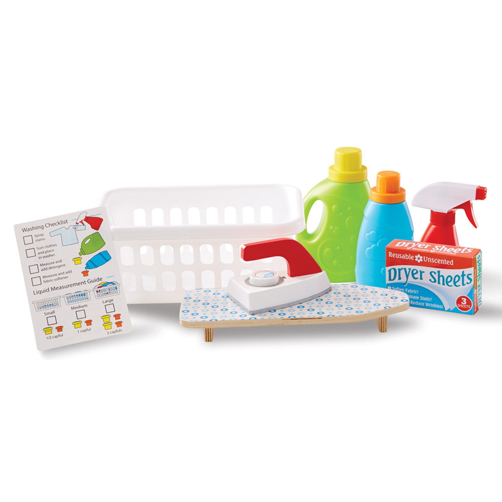 Melissa & Doug Let's Play House Wash and Dry Dish Set (24 pcs)