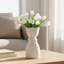 Vase en céramique blanche Charmaine-849479014