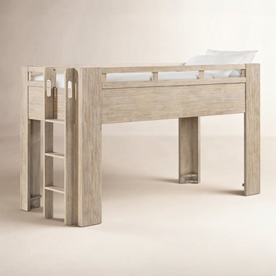 Albie Pine Low Loft Bed