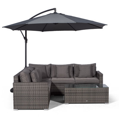 Yancey 5 Seater Rattan Corner Sofa Set