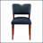 Bryson Midnight Blue Faux Leather Dining Chair Set, Comfortable and Stylish for Modern Dining Areas, Set of 2