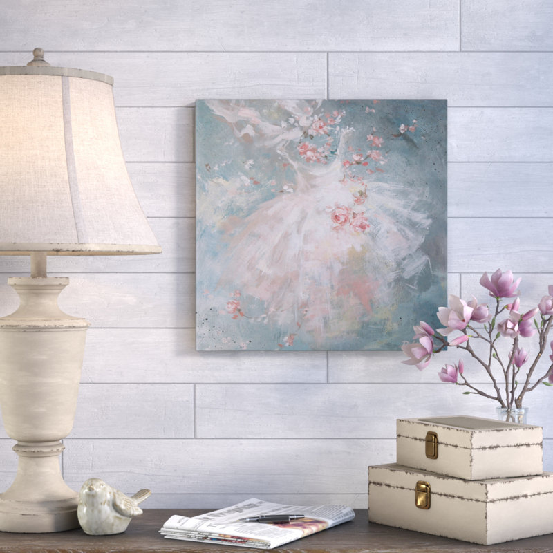 «Whisper I» par Debi Coules - Impression sur toile tendue sur châssis, Papier d'art encadré noir, Blanc
