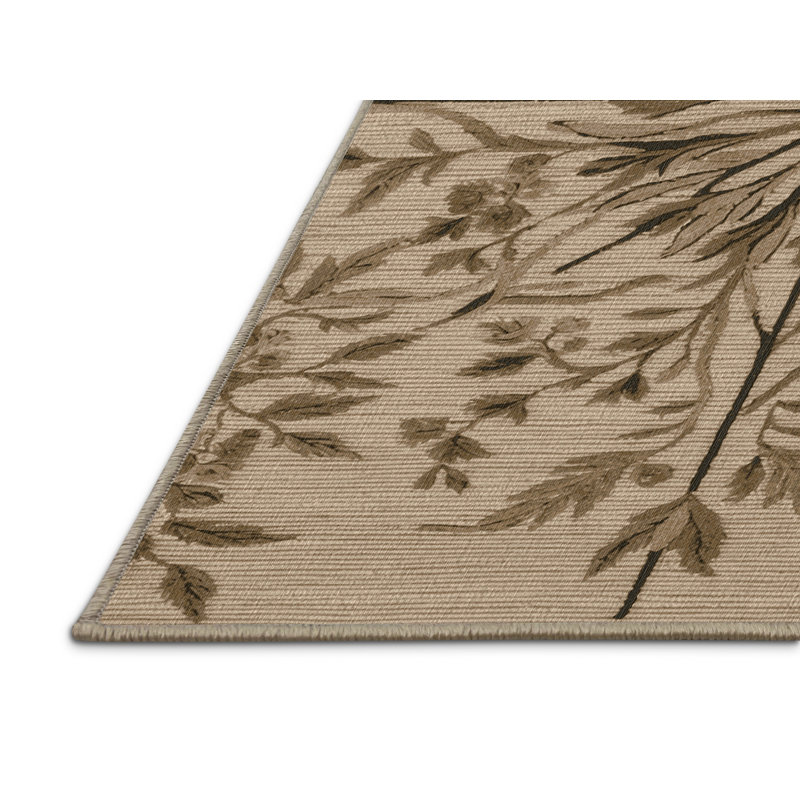 Tapis brun lavable à la machine