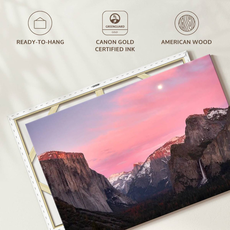 Parc national Alvord Yosemite au crépuscule, H 16 po x l 24 po