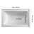 Alcove Bathtub, 48" x 30" Contemporary Alcove Acrylic Bathtub, Soaking Bath Tub with Right Hand Drain and Overflow Hole, Large Rectangular Deep Soak Tub for Bathroom with Integral Flange, White-124542465