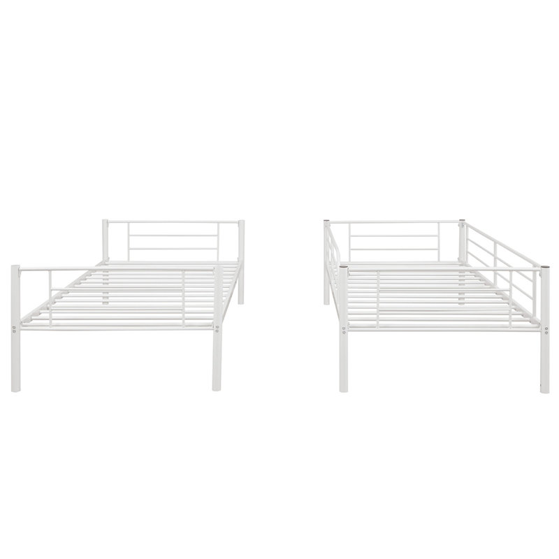 Jimenez Kids Twin Bunk Bed, White